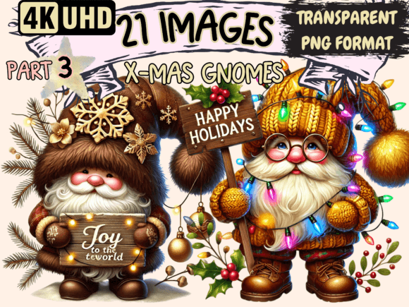 Bring Whimsy to the Holidays with X-Mas Gnomes Clipart