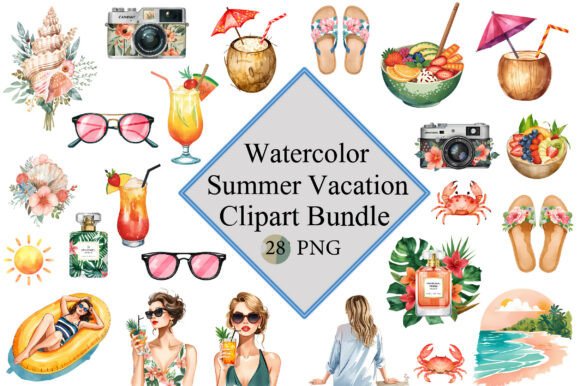 Capturing Sun-Kissed Memories with Watercolor Summer Vacation