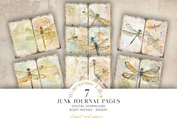 Designing With Dragonfly Junk Journal Papers