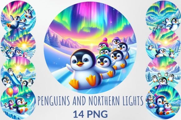 Penguins and Northern Lights Sublimation: A Designer’s Winter Wonderland