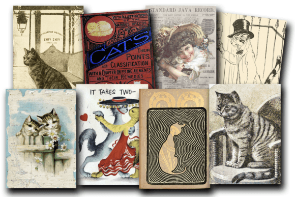 Vintage Cats Ephemera: Unlocking Creative Charm