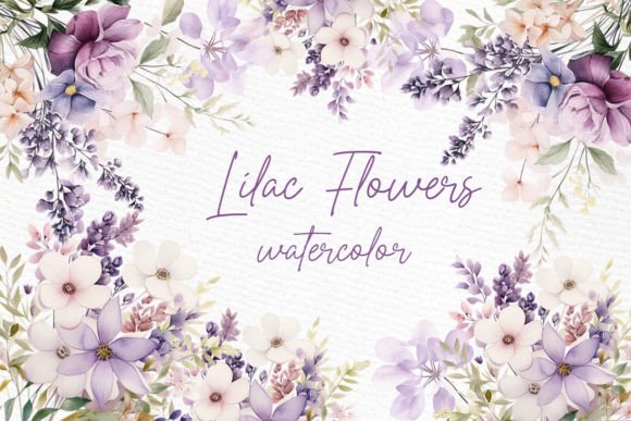 Watercolor Lilac Flowers Png: A Spring Design Essential